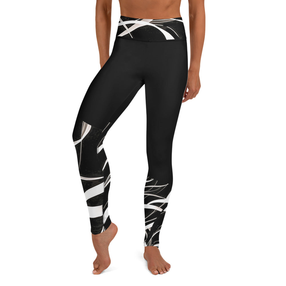Unique Look Leggings. Gym or Yoga Pants. Abstract Modern Art Streetwear by WickedYo.